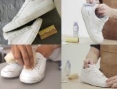 4 خطوات لتنظيف الحذاء الأبيض من منتجات مطبخك.. "مش هتحتاجى تشترى جديد"