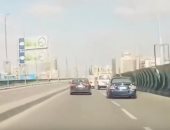 فيديو.. انسياب مرورى أعلى كوبرى أكتوبر من مدينة نصر حتى المهندسين