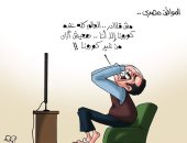 رد فعل المصريين تجاه كورنا فى كاريكاتير "اليوم السابع"