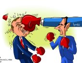 كاريكاتير صحيفة سعودية.. أردوغان يتلقى ضربة على وجهة من روسيا