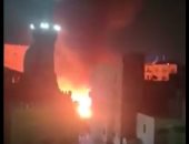 فيديو.. شاهد حريق محلات الدرب الأحمر قبل إخماده