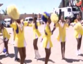 شاهد.. فرقة رقص جنوب أفريقية فى استقبال أتوبيس الأهلى بملعب صن داونز