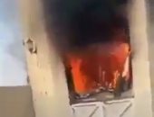 فيديو.. حريق الكويت المأسوى المتسبب فى مصرع 8 أطفال داخل منزلهم