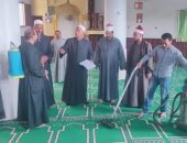 أوقاف المنيا : رش المطهرات بالمساجد لتجنب الإصابة بالأمراض المعدية 