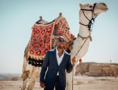 جيرالدو يستغل استبعاده للإصابة من مواجهة سموحة ويزور الأهرامات.. صور