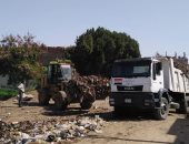 صور.. رفع 100 طن مخلفات بأولاد إبراهيم وقرقارص والطريق السريع بمركز أسيوط
