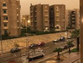 قارئ يشارك بصورة لسقوط أمطار غزيرة  بالقاهرة الجديدة  