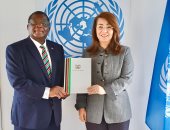 غادة والى تستقبل ممثل كينيا الدائم لدى مكتب الأمم المتحدة بفيينا