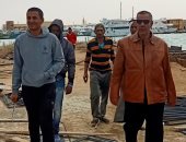 صور.. أعمال إنشاء ممشى أهل مصر فى مدينة طور سيناء