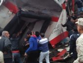 السكة الحديد تبدأ اليوم تحقيقات فى حادث تصادم قطارى محطة مصر