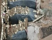 انهيار سور جراج على سيارات ببلبيس بسبب سوء الأحوال الجوية.. صور