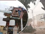 قطع الكهرباء عن الوادي الجديد في أول أيام العاصفة بسبب سقوط 29 عمود جهد منخفض.. والدفع بمولدات ديزل لتشغيل المنشآت الحيوية.. وأول ضحايا الطقس مصرع فني كهرباء في الخارجة