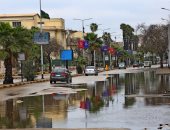 عودة الحركة لشوارع الجيزة بعد هدوء عاصفة التنين فى يومها الثانى