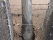 الرياح تقتلع عمود إنارة على طريق إسكندرية الزراعى (صور)