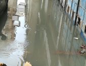 قارئ يشارك بصور تجمع مياه الأمطار في شارع النصر بالإسكندرية لليوم الثاني