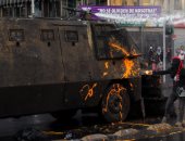 استمرار الاشتباكات بين المتظاهرين والأمن فى تشيلى 