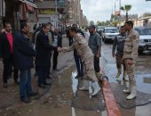 محافظ الغربية يتابع أعمال شفط المياه المتراكة نتيجة الأمطار بمدينة المحلة