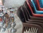 رئيس مدينة بلبيس يصادر "الشيشة" من المقاهى تجنبا لانتشار عدوى كورونا.. صور