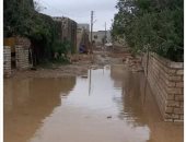 أهالى قرية الحيبه ببنى سويف يستغيثون بتعرض منازلهم للانهيار بسبب مياه الأمطار