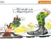 كاريكاتير صحيفة تونسية.. العناصر الإرهابية غير مرغوب فيها وسط الشرفاء