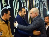 نجوم الزمالك والإعلام في  عزاء والدة طارق السعيد 