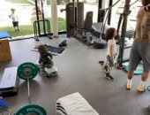 راموس يتدرب فى منزله مع أطفاله بعد الحجر الصحى خوفا من كورونا .. فيديو