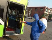 صور.. حملات تعقيم لأتوبيسات النقل العام بالقاهرة للوقاية من فيروس كورونا