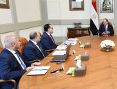 السيسي يستعرض نتائج إدارة الحكومة لتداعيات موجة الطقس السيئ.. الرئيس يوجه باستخلاص الدروس المستفادة وعلاج أى مشاكل قد تكون ظهرت جراء تلك الظروف غير المسبوقة.. و500 مليون جنيه خسائر قطاعى الكهرباء والنقل