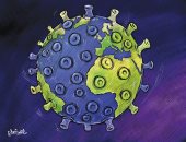 كاريكاتير صحيفة كويتية يسلط الضوء على تفشى فيروس كورونا 