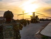 انسحاب التحالف الدولى من قاعدة الأنبار العسكرية بالعراق.. صور