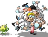 كاريكاتير صحيفة سعودية .. محاولات العالم لإيجاد علاج لفيروس كورونا