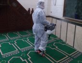 حملات لتطهير وتعقيم دور العبادة والدواوين والمنشآت الخدمية فى الجيزة.. صور