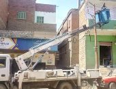 رئيس مدينة ابوقرقاص بالمنيا: صيانة دورية لأعمدة الإنارة بالقرى 