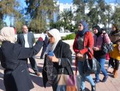 وزارة الطيران تجرى إختبارات " قياس درجة الحرارة" لجميع العاملين .. صور   