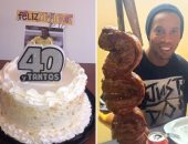 رونالدينيو يحتفل بعيد ميلاده الأربعين فى السجن.. صور 