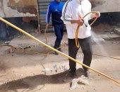 أهالى قرية الوفائية بالبحيرة يطهرون الشوارع .. صورة 