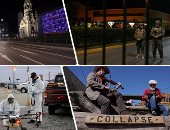 صور.. العالم هذا الصباح.. تشيلى تستخدم "درون" لتطهير الشوارع خوفا من كورونا.. شوارع ألمانيا تخلو من المواطنين بعد وصول عدد الإصابات بالفيروس لـ20 ألفا.. وأمريكيون يعزفون الموسيقى هربا من ملل الحجر الصحى 