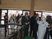 محافظ القليوبية يشهد عملية تطهير محطة قطار وشوارع بنها