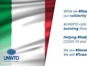 منظمة السياحة العالمية تطلق حملة للتضامن الدولى مع إيطاليا فى مواجهة كورونا