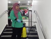 شاهد تعقيم مقر اتحاد الكرة للوقاية من فيروس كورونا