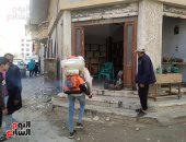 صور.. شباب بالعريش ينظمون حملة تعقيم مقرات شبابية وسيارات الأجرة