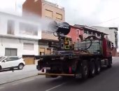 فيديو.. الجيش الإسبانى يقوم بحملات تعقيم للشوارع للحد من انتشار كورونا