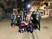 مبادرة شبابية لتعقيم شوارع ومساجد مركز بسيون بالغربية