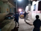 شباب قرية جريس بالمنيا يطهرون الشوارع