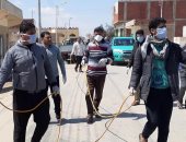 صور.. حملات شعبية للتعقيم بالشوارع والمنازل ضد فيروس كورونا بشمال سيناء