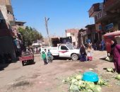 صور.. فض سوق الروضة بملوى والحبشى بالمنيا لمواجهة فيروس كورونا