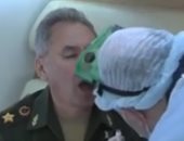شاهد.. إجراءات كشف فيروس كورونا على وزير الدفاع الروسى عقب عودته من سوريا 