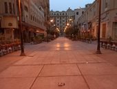 "محمد" يشارك صورة لخلو شوارع وسط البلد من المارة تنفيذا لقرار حظر التجوال