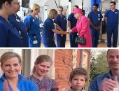 تحية ملكية.. هارى وميجان ووليام وكيت وأولادهم يصفقون لموظفى الخدمة الصحية