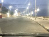  طارق يشارك صورة خلو شارع الشيراتون من المارة بالغردقة